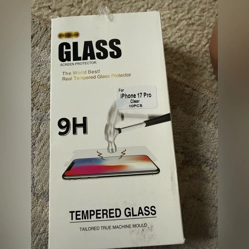 Premium Tempered Glass Screen Protector for iPhone 17 Pro - Clear 4 available